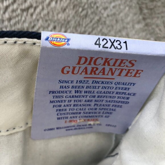 Dickies Men's 874 Work Pants Size 42x31 Classic Straight Relaxed Casual Navy - Picture 10 of 16